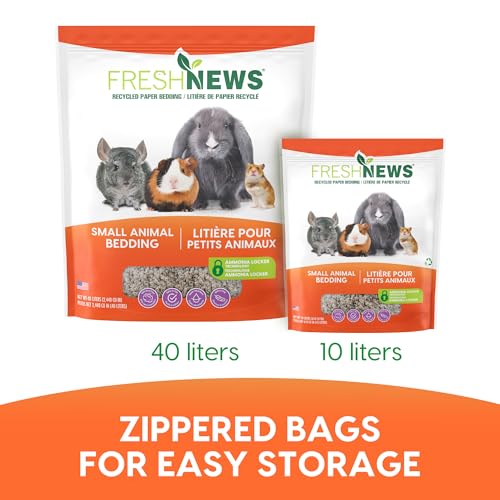 Fresh News Recycled Paper Bedding, Small Animal Bedding, 10 Liters - size: 10 Liters