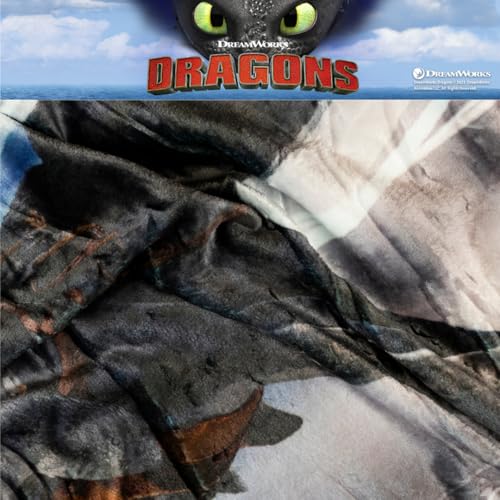 How to Train Your Dragon Toothless Kids Bedding Super Soft Plush Cozy Throw, 46 in x 60 in, (Officially Licensed Product) By Franco - color: How to Train Your Dragon, size: 46 in x 60 in