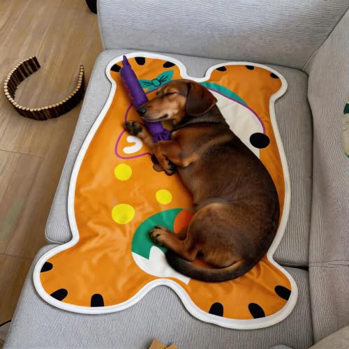 Dog Cat Cooling Mat 30"x20", Waterproof Scratch Resistant Easy Clean Pad | Portable Cooling Bed Instant Cooling Relief, Waterproof Easy Clean, Scratch Resistant, Small Medium Pets, Crate Kennel Travel - color: Orange