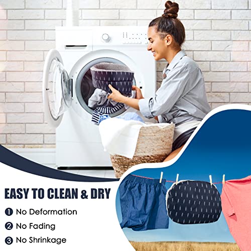 Guinea Pig Bed, Oval Cuddler, Removable Pad, Polyester, Ideal for Small Pets, Cuddle Cup Shape, Dark Blue, Leaf Pattern