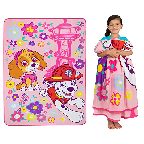 Paw Patrol Girls Kids Bedding Super Soft Plush Micro Raschel Blanket, 62 in x 90 in, (Official) Nickelodeon Product By Franco - color: Paw Patrol Girls, size: 62 in x 90 in