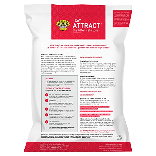 Dr. Elsey's® Cat Attract® Clumping Clay Cat Litter 18-lb. Bag - size: 18 lb