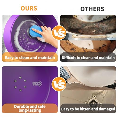 15" Aluminum Alloy Silent Chinchilla Exercise Wheel | Noiseless Running Wheel for Chinchilla, Rat, Hedgehogs, Squirrels and Small Pets (Purple) - color: Purple