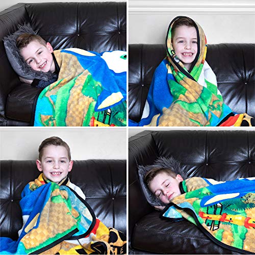 Franco Kids Bedding Super Soft Micro Raschel Throw, 46 in x 60 in, Sonic The Hedgehog, Anime - color: Sonic the Hedgehog, size: 46 in x 60 in