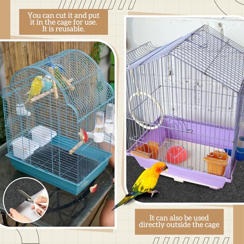 Nuanchu Large Bird Cage Mat, 30 x 36 Inch Under Pet Cage Mat, Absorbent/Waterproof Felt Pad for Bird Cages, Reptile Aquariums, Dog Kennels, with Non-Slip Backing for Hard Floors and Surfaces - size: 30 x 36 Inch