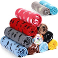 Tegeme 12 Pieces Fleece Blankets for Pets Dog Puppy Paw Print Cat Bedding Cover Blanket for Small Animals Pig Cage Liner Sleep Mat Pad Kitten Soft Warm(Cute Style,16 x 24 Inches) - size: 16 x 24 Inches