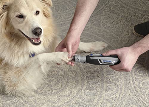 Dremel PawControl 7760-PGK Dog Nail Grinder and Trimmer - Cordless & Rechargeable Pet Grooming Tool Kit - Safe and Humane for Dogs, Cats, and Small Animals - style: 7760-PGK