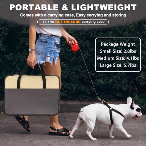 Aivituvin Dog Playpen, Foldable Pet Play Pens with Carrying Bag for Cat, Puppies, Rabbits, Portable Dog Tent Crates Cage for Travel Camping Indoor Outdoor, Removable Shade Cover, Brown S - color: BROWN, size: S