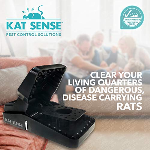 Pest Control Rat Traps Set of 6 Large Snap Traps for Rats Mice & Chipmunks Indoor & Outdoor Mouse Traps Reusable Humane Mousetraps Easy to Set Fast & Effective Powerful Snap Trampas Para Ratas Grandes