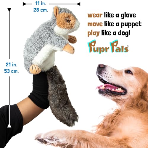 Milunova Pupr Pals Dog Toy Puppet with Tough Padding for Safe Interactive Play, Protection to Stop Puppy Biting Hands; for Boredom-Busting Training and Exercise - style: Nutjob