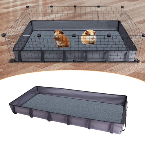 Guinea Pig Cage Liner Tarp Bottom Waterproof and Washable Base Also for Rabbits Canvas Bottom, Bunny, Chinchesillas, Hedgehog, Ferrets and Other Small Animals(24x48 inches) - size: 24" 47"（2different）
