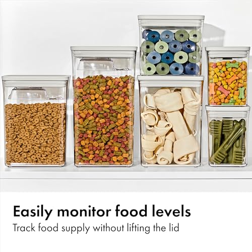 OXO Pet POP Container — 1.1 Qt/1.0 L (Pack of 2) - color: White, size: Pack of 2