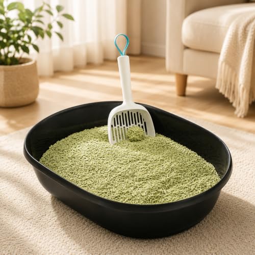 I AM TOFU - Tofu Cat Litter, Low Dust Lightweight Clumping Litter with Odor Control (10 LBS, Green Tea) - color: Green Tea