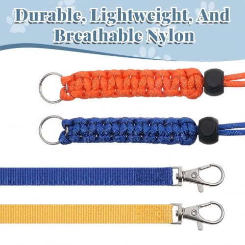 2 PCS Figure 8 Harness and Leash for Small Animals | Harness for Kittens Ferrets Rabbits Guinea Pig Chinchilla and Hamster (Blue+orange)