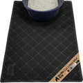 GORILLA GRIP Cat Litter Box Mat, Cushioned Coil Mesh Litter Trapping Mats, Scatter Control Supplies for Less Mess, Phthalate Free, Ultra Deep Catch Grooves, Rinse or Vacuum to Clean, 30x20 Black - color: Black, style: Medium (30" x 20")