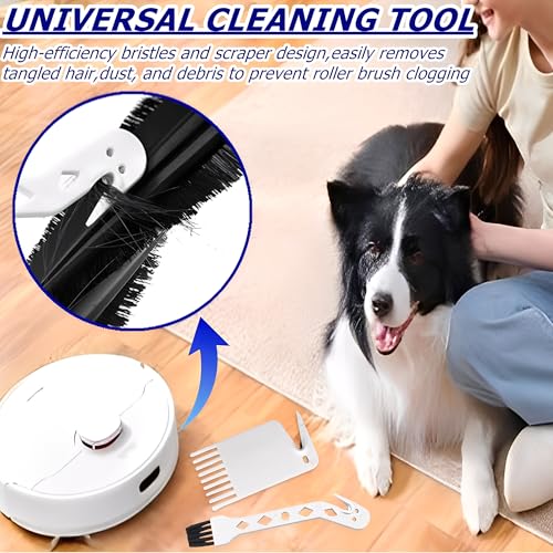 2 Packs Universal Robot Vacuum Brush Cleaning Tool Handheld Vacuum Cleaner Brush Kit Compatible with j7,i7,s9,i4,i3,694 Series Robot Vacuum