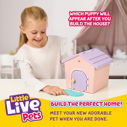 Little Live Pets My Puppy's Home Mini Playset, Pink, Play Dog with Building Dog House Toys, Customizable Puppy Plush Toy for Kids of Ages 5+ - style: Pink & Purple Home
