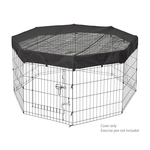 MidWest Homes for Pets Octagon Exercise Pen Fabric Mesh Top
