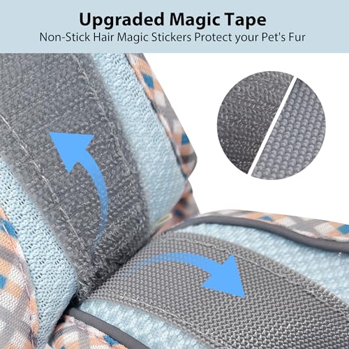 Tiny Dog Harness - Lightweight Mesh Step-in Vest for Puppy, Reflective & Escape-Proof Design with High-Stick Magic Tape - Indoor/Outdoor Use for Chihuahua, Maltese, Shih Tzu(Blue-Pink, XXXS) - color: Blue-Pink, size: XXXS(Chest: 8.5 - 10")