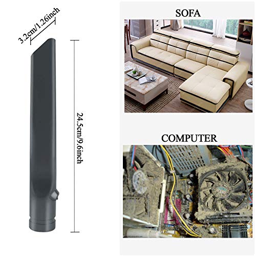 Vacuum Accessories & Attachments for Dyson Ball Animal 2, 3, DC58 DC59 V6 V7 V8 V10 V11 V15 - Flexible Crevice Tool for Hard to Reach Places & Dust Brush Attachment Kit - HouseHold Cleaning Tool Kit