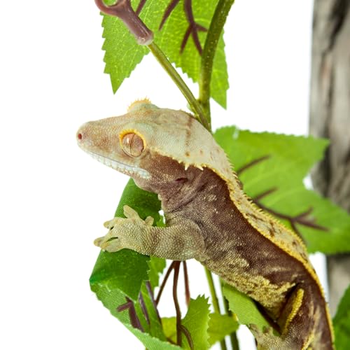 REPTI ZOO Magnetic Hanging Artificial Decoration Plant Climbing Vine for Reptile Terrarium Habitat Tank