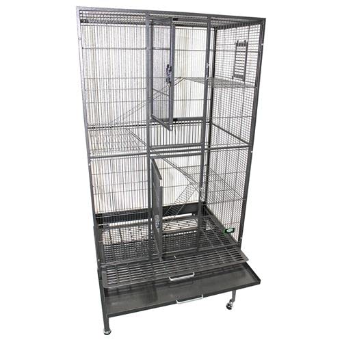 Congo Cage - Durable 68" Tall Cage - for Sugar Gliders, Squirrels, Marmosets & Other Small Pets