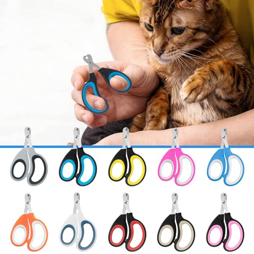 20 Pcs Cat Nail Clipper Bulk Kitten Claw Trimmer Pet Nail Cutter Claw Care for Cats, Kittens, Bunny, Puppy, Rabbit, Gatos, and More
