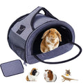 Bunny Carrier, Portable Small Pet Bag with Water Bottle Holder | Breathable carrier, lightweight, leak-proof liner, vet appointments& outdoor trips, fits rabbits, guinea pigs, bearded dragon - size: Small