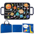 WATINC Travel Felt Board Story Set - 25PCS Portable Felt Board Educational Birthday Gift for Boys & Girls, Themed Storytelling Preschool Early Learning Interactive Play Kit for Toddlers (Space) - style: Space