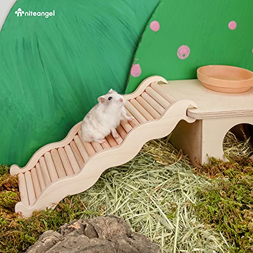 Niteangel Hamster Climbing Ladder Bridge: 10.35 x 3.7 x 1.1 Inch - size: Large - 10.35'' L