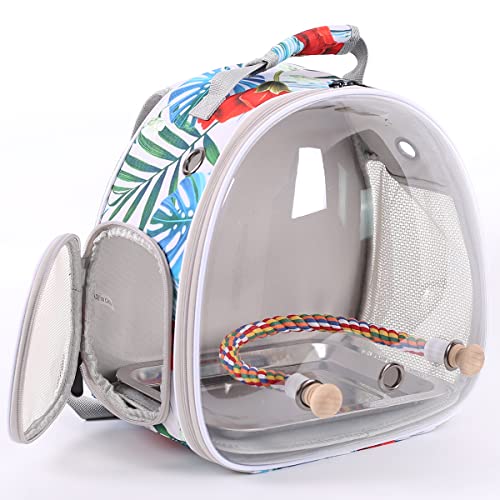 Bird Carrier Backpack with Rope Perch, Portable Bird Travel Carrier Backpack (Multi-Colored, Bird Carrier) - color: Multi-Colored