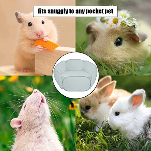 Small Animal Cage Tent Playpen with Fabric,Reptiles Cage,Breathable Transparent Pet Playpen Pop Open Outdoor/Indoor Exercise Fence,Portable Yard Fence (Solid-Grey)
