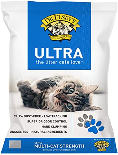 Dr. Elsey's Ultra UnScented Clumping Clay Cat Litter 40 lb. Bag - size: 40 lb