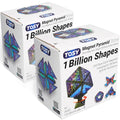 TOSY Magnet Pyramid Stone - 1 Cube Transforms into 1 Billion Shapes (Bunny, Egg Basket, Flowers, Heart…), 243 Rare Earth Magnets, Holographic Design, Puzzle/STEAM Toy, Easter Birthday Gift, 2-Pack - color: Stone (Set of 2)