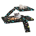 YKD Ferret Cage Liners for Ferret Nation & Critter Nation Cages | Waterproof Chinchilla Cage Accessories, Washable Bedding, for Ferrets, Chinchillas, Rats (Black, Top Pan Set) - size: Top Pan Set