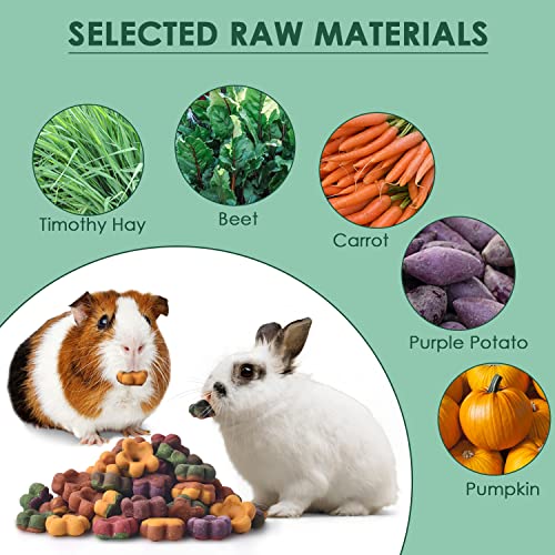 KATUMO Rabbit Treats, 180g / 6oz Dwarf Hamster Treats Natural Chew Toys for for Guinea Pig Hamster Bunny Chinchilla Gerbil | Natural Timothy Hay, Easy to eat, Suitable for Hamster Bunny Chinchilla Gerbil and Other Rodent Pets