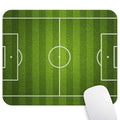 Soccer Field Mouse Pad, Football Pitch Green Grass Sports Stadium Desk Mat | 9.5"x 7.9", Cute Smooth & Anti-Slip Mousepad - color: Green
