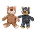 MAXBECK Dog Companion for Heavy Chewers- Indestructible Robust Bear Dog Toy, Resistant Squeaky Dog Toys for Heavy Chewers, Unbreakable Stuffed Plush Dog Toys for Aggressive Chewers (C-Navy+Oak) - color: C-Navy+Oak
