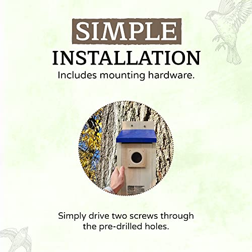 Made in USA,Rustic Cedar Bird Houses with Optional Camera (No Camera)