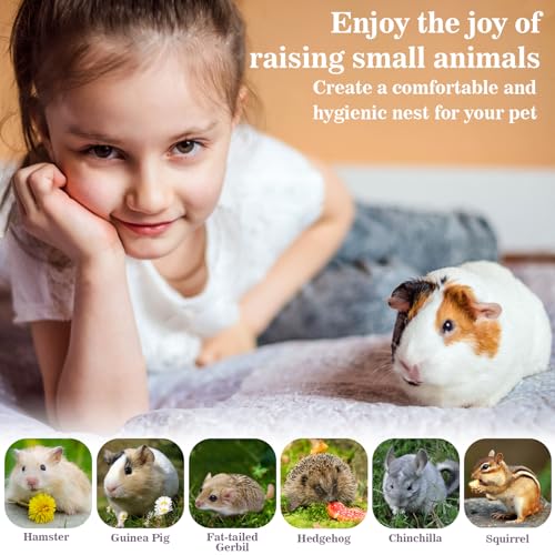 Sukh 10.5oz Hamster Rabbit Bedding Mate - Natural Flower Herb Bedding Mix | Small Animal Cage Blend for Guinea Pig Bedding, Gerbil, Chinchilla Habitat Decor, Nesting Areas, Cage Refresh and Supplies