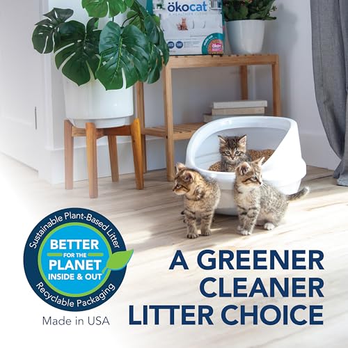 ökocat Multi-Cat Natural Wood Clumping Cat Litter, Odor Control, 18.8 Lbs - size: Large Bag, style: Multi-cat