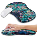 Ergonomic Mouse Pad Wrist Support with Memory Foam Massage Bulge, Carpal Tunnel Pain Relief Mousepad Wrist Rest for Mouse(12x8 inch, Mandala) - color: Kg011-mandala