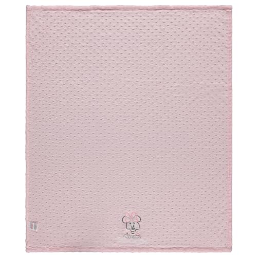 Disney Minnie Mouse Soft Baby Blanket - Flannel Fleece Blanket for Baby Girls/Boys, Plush Crib Stroller Nursery & Daycare Blankey, Bow/Pink - color: Minnie Mouse Happy