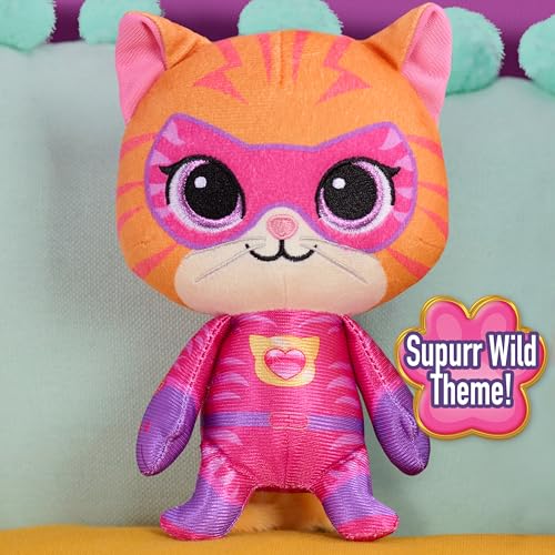 Disney Jr. SuperKitties Ginny Small Plush, Su-Purr Wild Stuffed Animal | 7-inch, Kitten, Toy for Fans, Girls, Kids, Ages 2 and Up, by Just Play