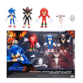 Sonic The Hedgehog 3 Movie Action Figures 2.5-Inch Movie Collector Toy Figure Multi-Pack Includes Knuckles Shadow Buzz Bomber & Drone- Officially Licensed Toys
