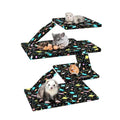 YKD Ferret Cage Liners for Ferret Nation & Critter Nation Cages | Waterproof Chinchilla Cage Accessories, Washable Bedding, for Ferrets, Chinchillas, Rats (Black, Double Unit Set) - size: Double Unit Set