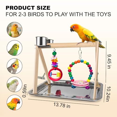 Open Parrot Stand, Parrot Play Perch, DIY Creative Mobile Climbing Frame, Multi-Functional Playpen, Pet Bird Supplies