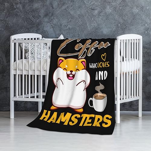 Hamster Throw Blanket for Kids Pets Gifts, 40” x 30” | Soft Flannel, Lightweight but warm, Machine washable, HD print, Wrinkle & shrink resistant, Anti-pilling, Suitable all ages - color: Hamster Blanket 2, size: XS(30"X40")