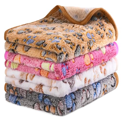 4Pack Soft Guinea Pig Bedding Blankets Washable Small Animal Fleece Cage Liners Reusable Pet Pee Pad Sleep Mat Pad Cover for Hamster Chinchilla Rabbit Hedgehog Dog Cat Essentials (30×42 Inch) - size: 42×30 Inch