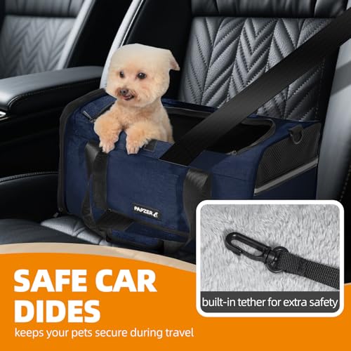 Cat Carrier for Travel, Soft-Sided, Top Loading, Privacy Curtain, to 20 lbs | Medium Pet Carry Bag Nervous Cat, Vet Visits Car Transport, Luggage Sleeve Suitcase Attachable Small Puppy Crate Kennel Navy - color: Navy